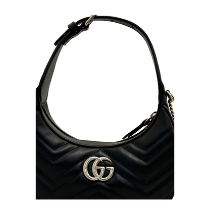 GG Marmont Small Leather Shoulder Bags - Black
