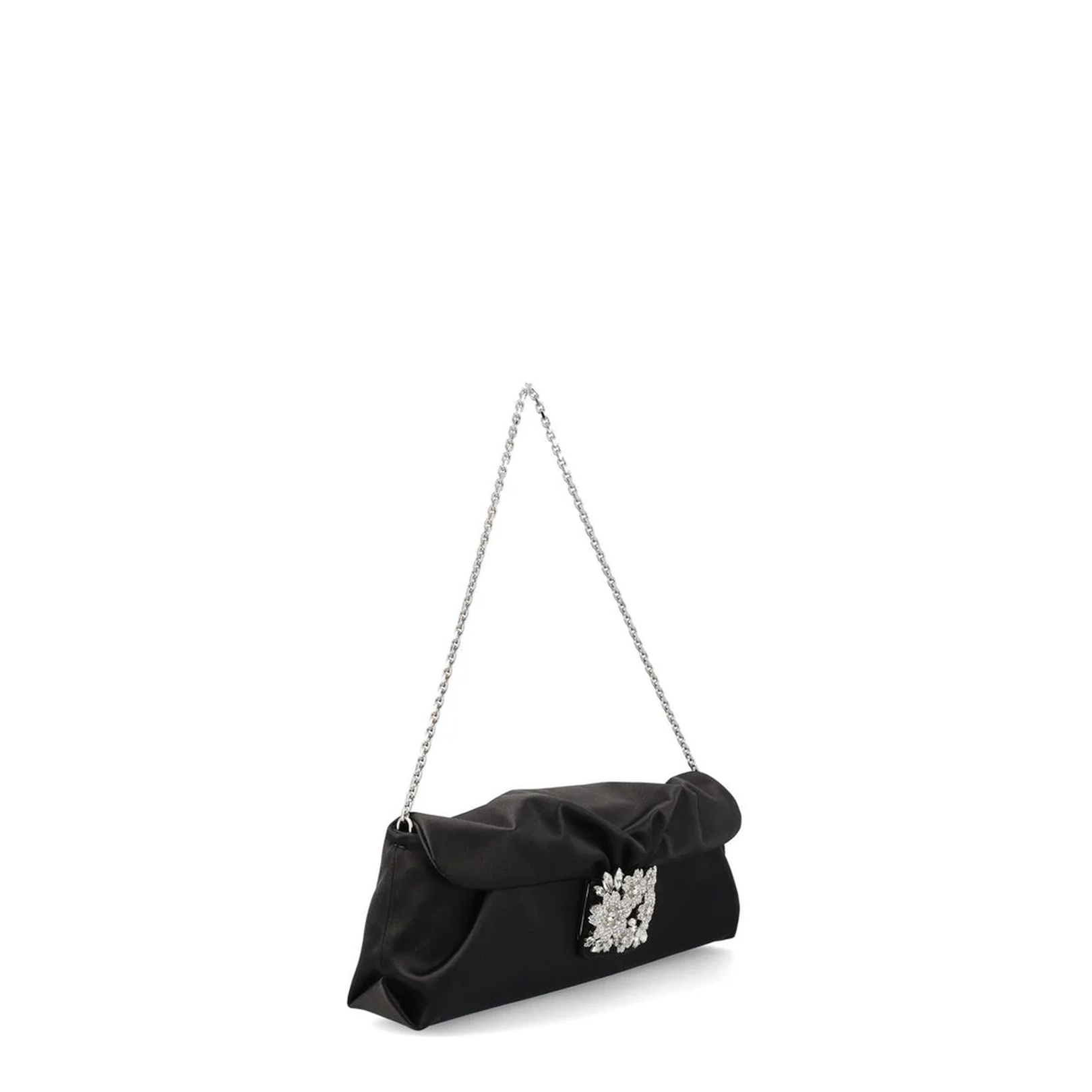 Rhinestone Drape Long Bag