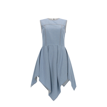 MAYFEYR - MSGM - Denim Dress With Asymmetric Skirt - 4041MDA0826710682