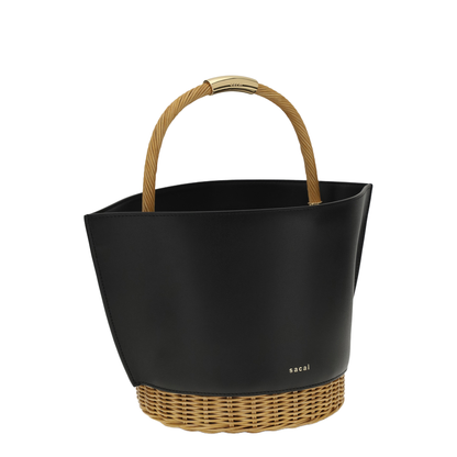 MAYFEYR - Sacai - Leather And Rattan Handbag - S15201