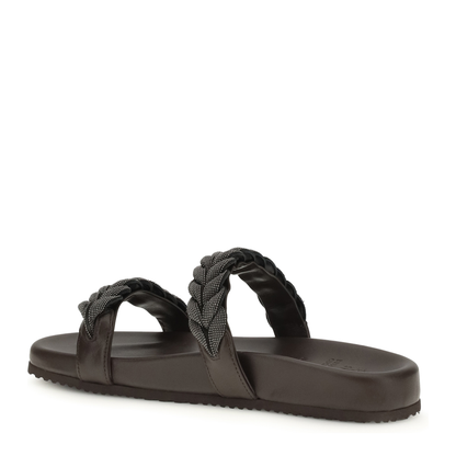 MAYFEYR - Brunello Cucinelli - Leather Sandals With Precious Braided Straps - MZGAG3159