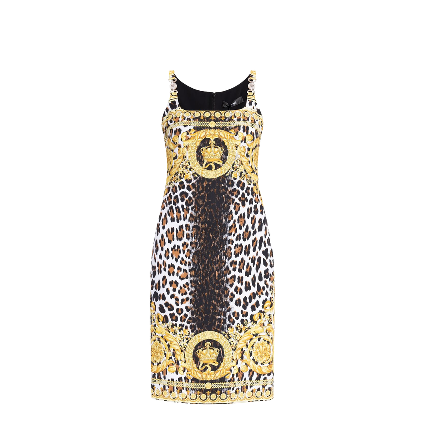 Midi Dress with Baroque Print