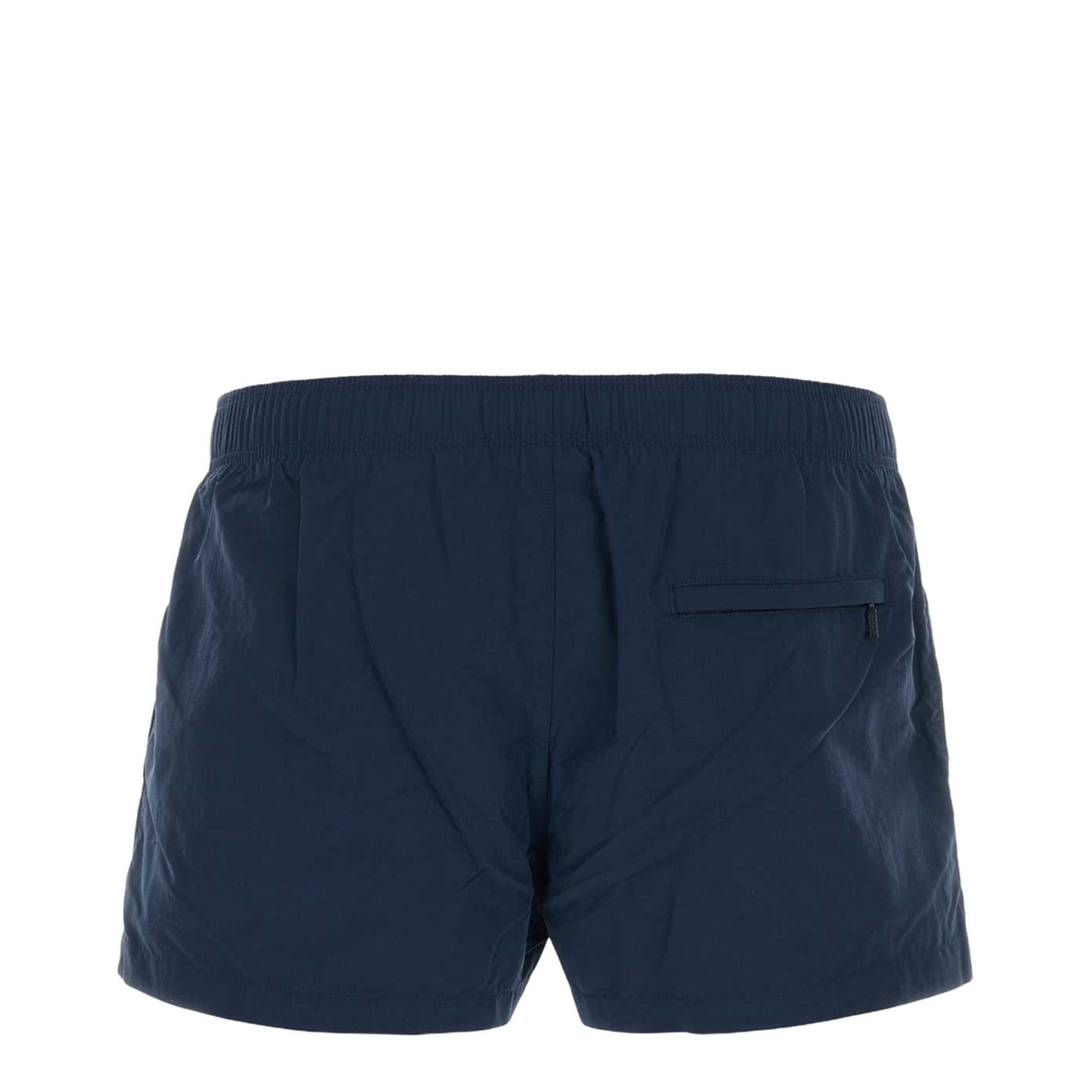 Blue Swim Shorts with Elastic Waist