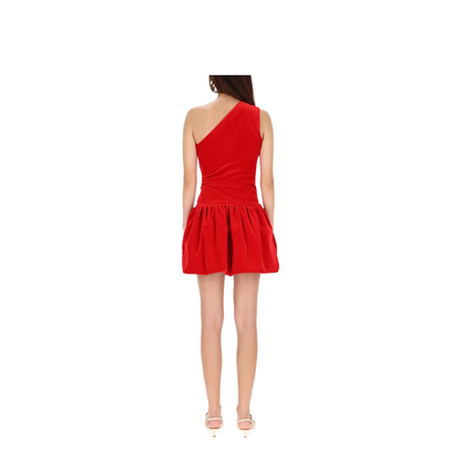 One-Shoulder Mini Dress Bloomer Effect