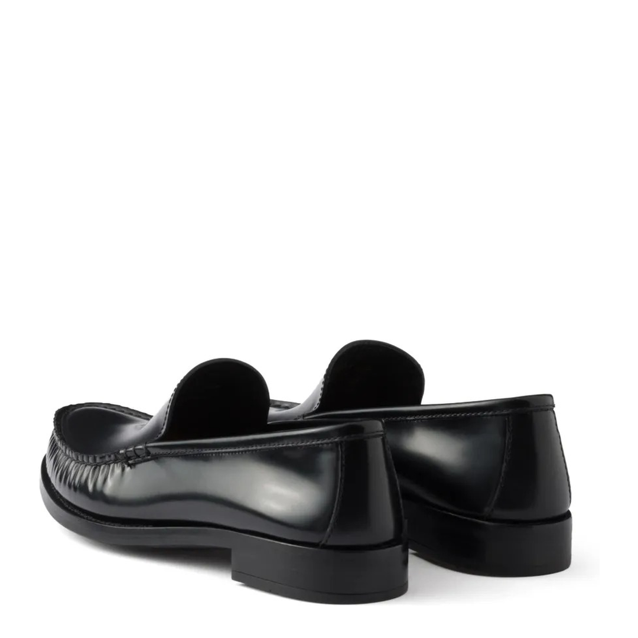 MAYFEYR - Prada - Brushed Fumé Leather Loafers - 1D991NFA020P39F0002