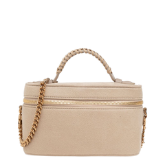 Falabella Vanity Shaggy Deer Suede Bag - Butter Cream