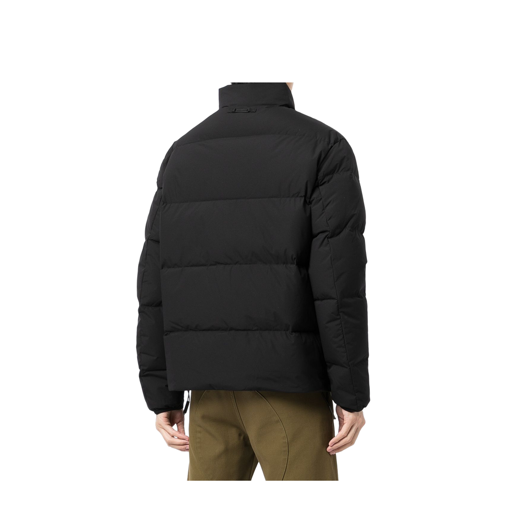 Full-Zip Down Jacket in Quilted Nylon