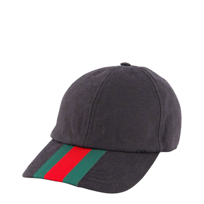 Canvas Baseball Hat in Black
