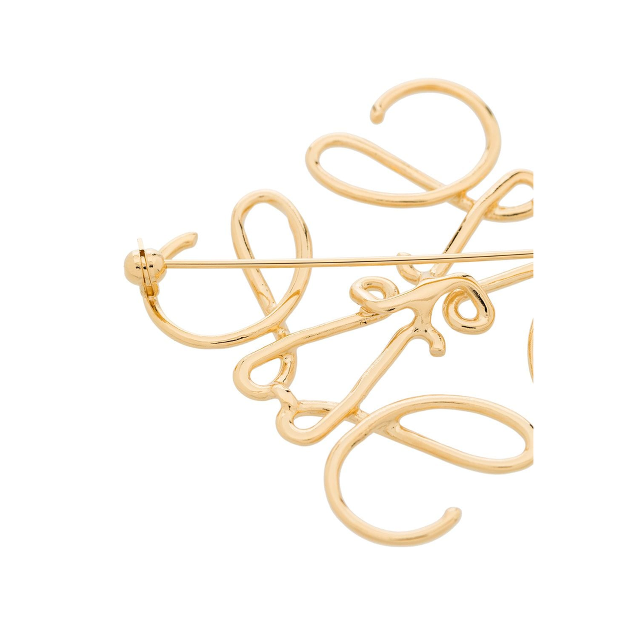 Anagram Logo Pin Brooch In Gold