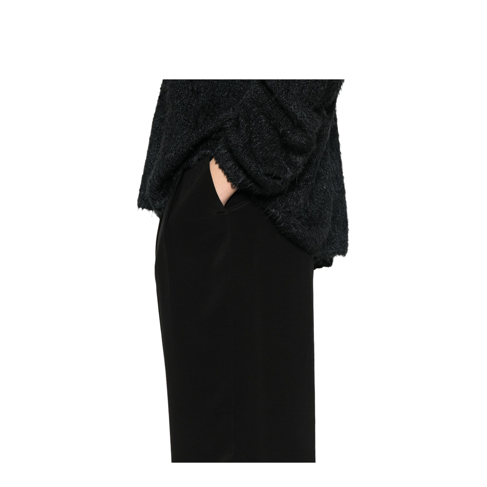 Double-Pleat Straight Trousers