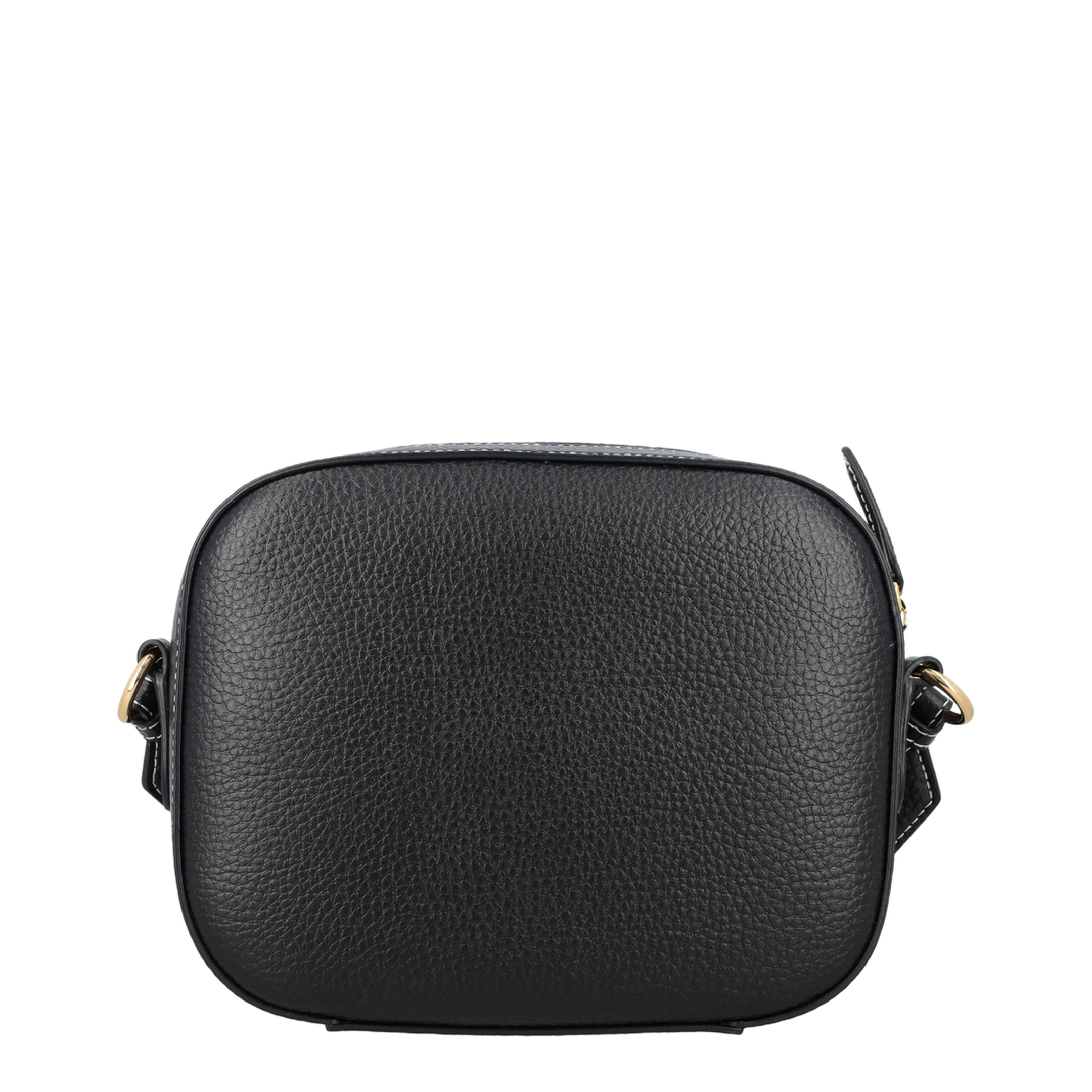 Logo Mini Eco Leather Crossbody - Black