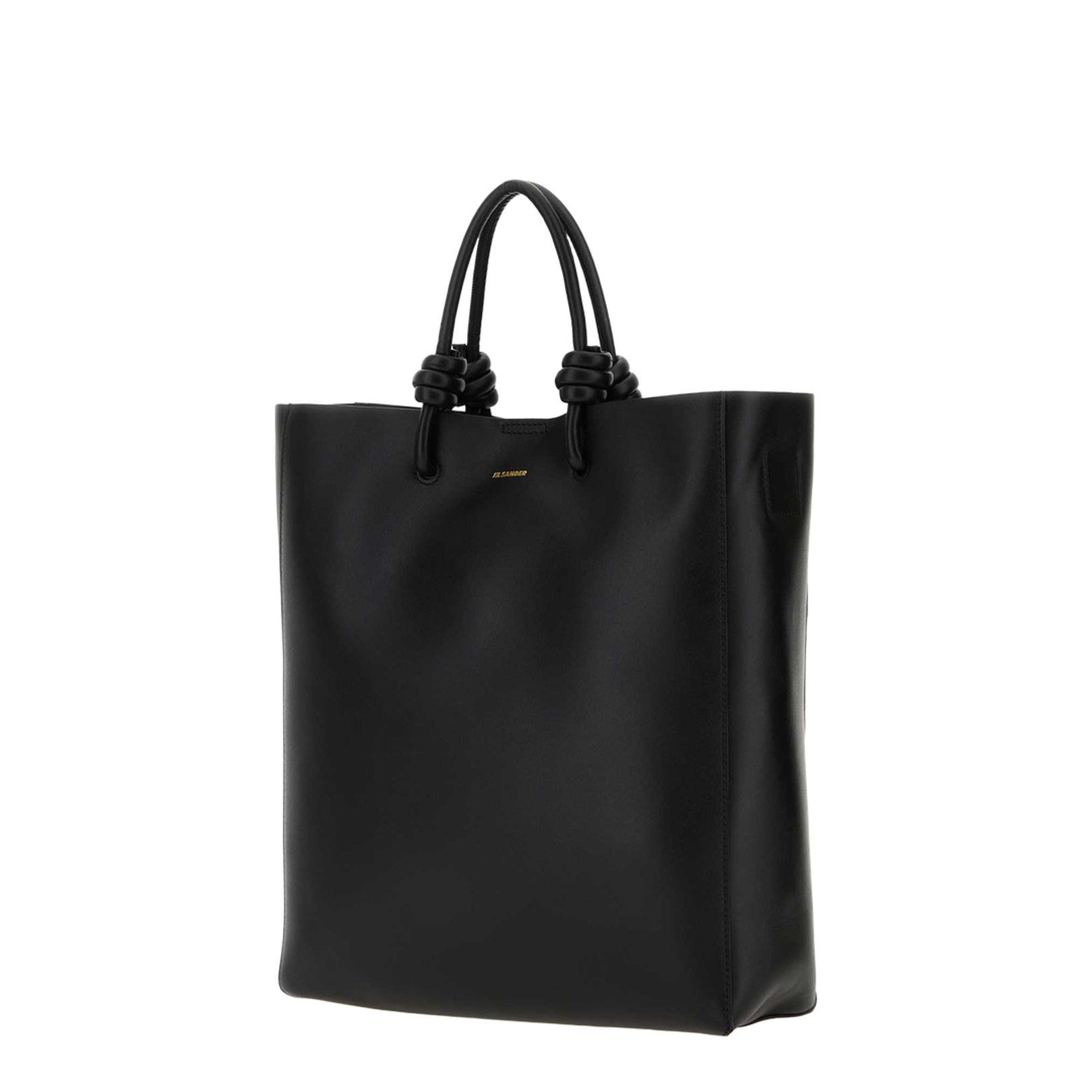 Knot-detail Leather Tote Bag
