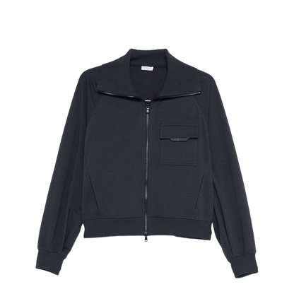 Cotton Zipped Sweatshirt