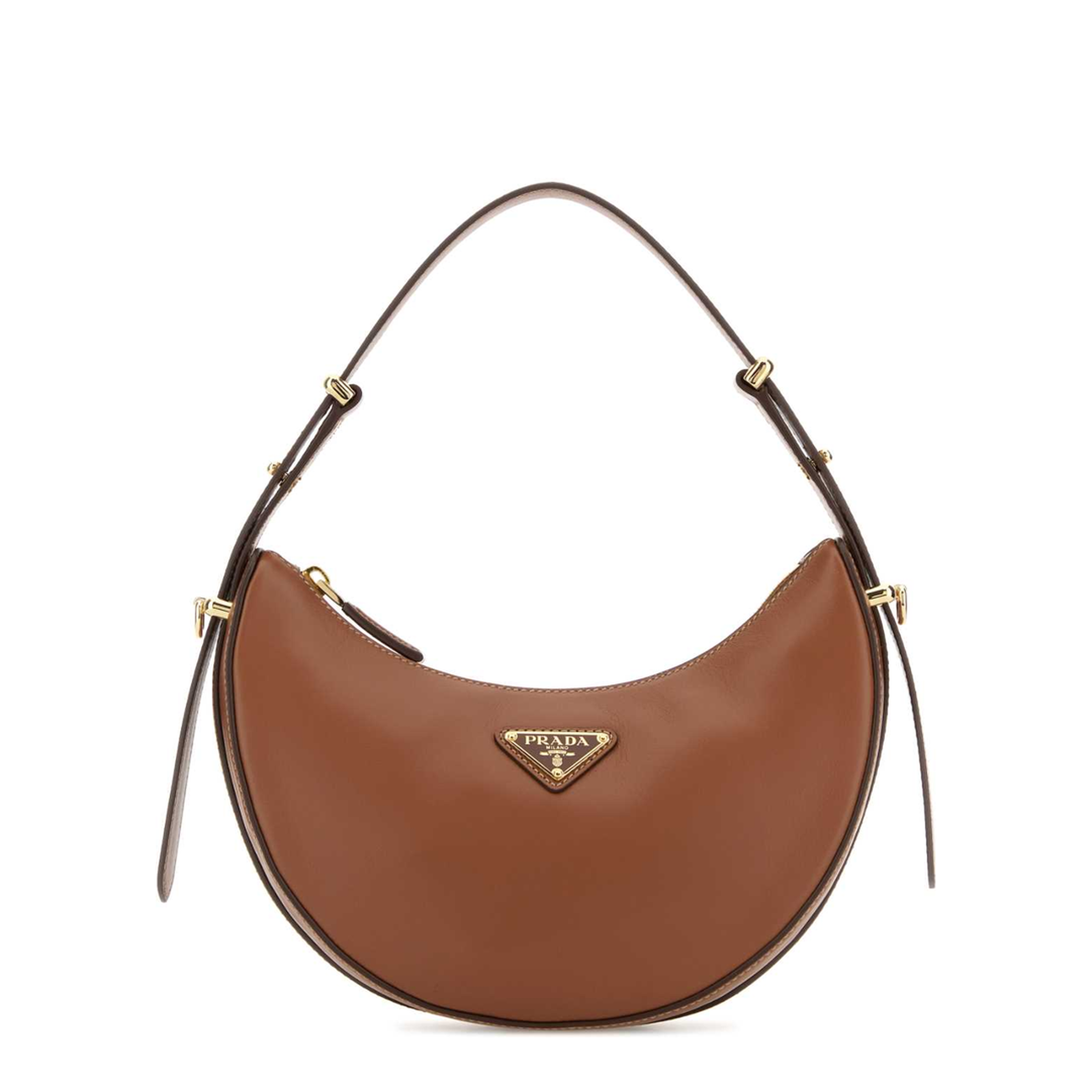 MAYFEYR - Prada - Caramel Leather Arquè Handbag - 1BC194VTOMASKF0046