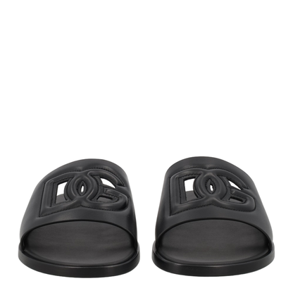 Leather Slide with Logo
