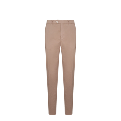 Cotton Pants Dark Beige