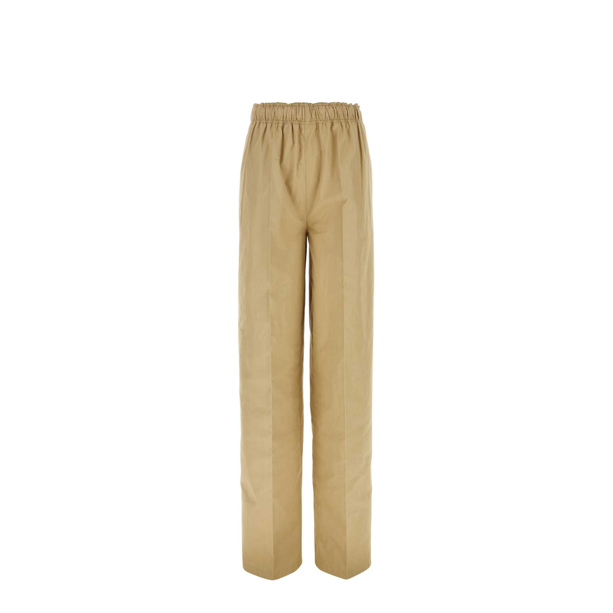 Wide-Leg Cotton Trousers