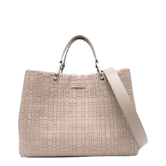 MyEA Medium Woven Nylon Shopping Bag - Tortora