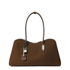 Ryder Medium Vegan Suede Tote Bag - Moka