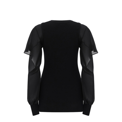 Shirt with Semi-Transparent Sleeves