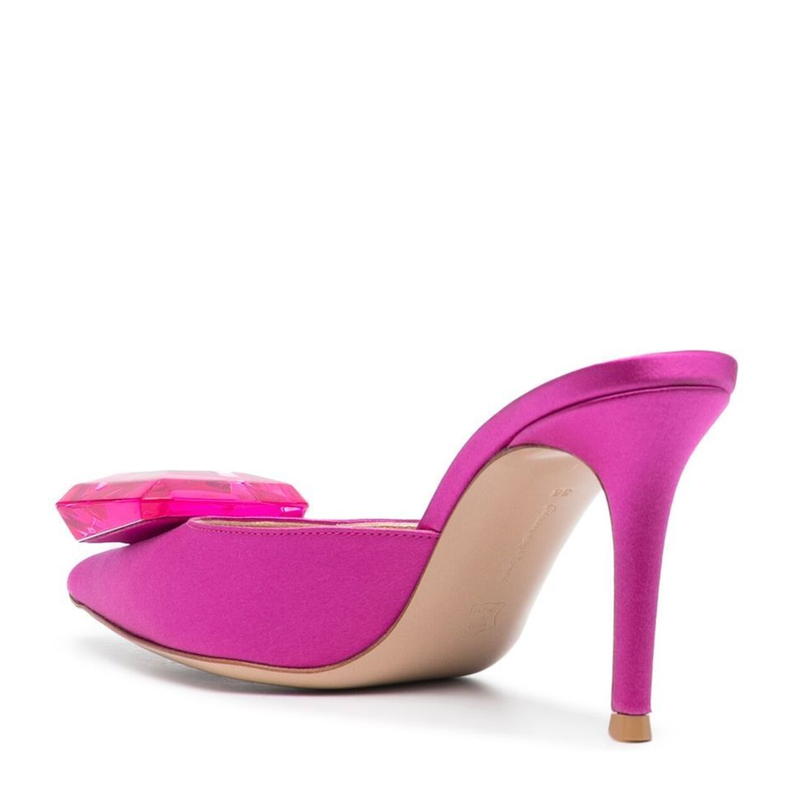 Fuchsia Satin Pumps