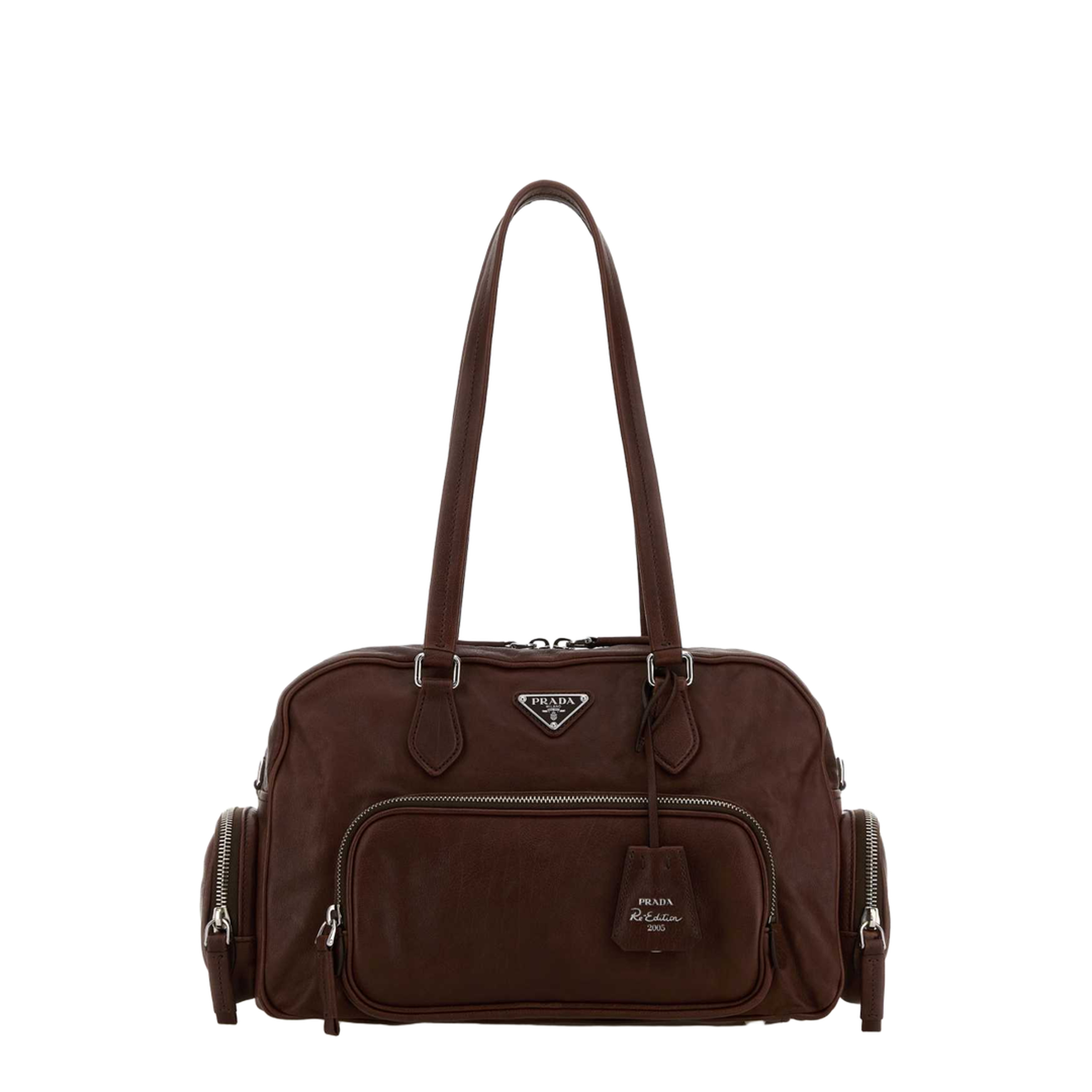 Chocolate Leather Shoulder Bag