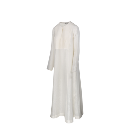 Ivory Linen Blend Caftan