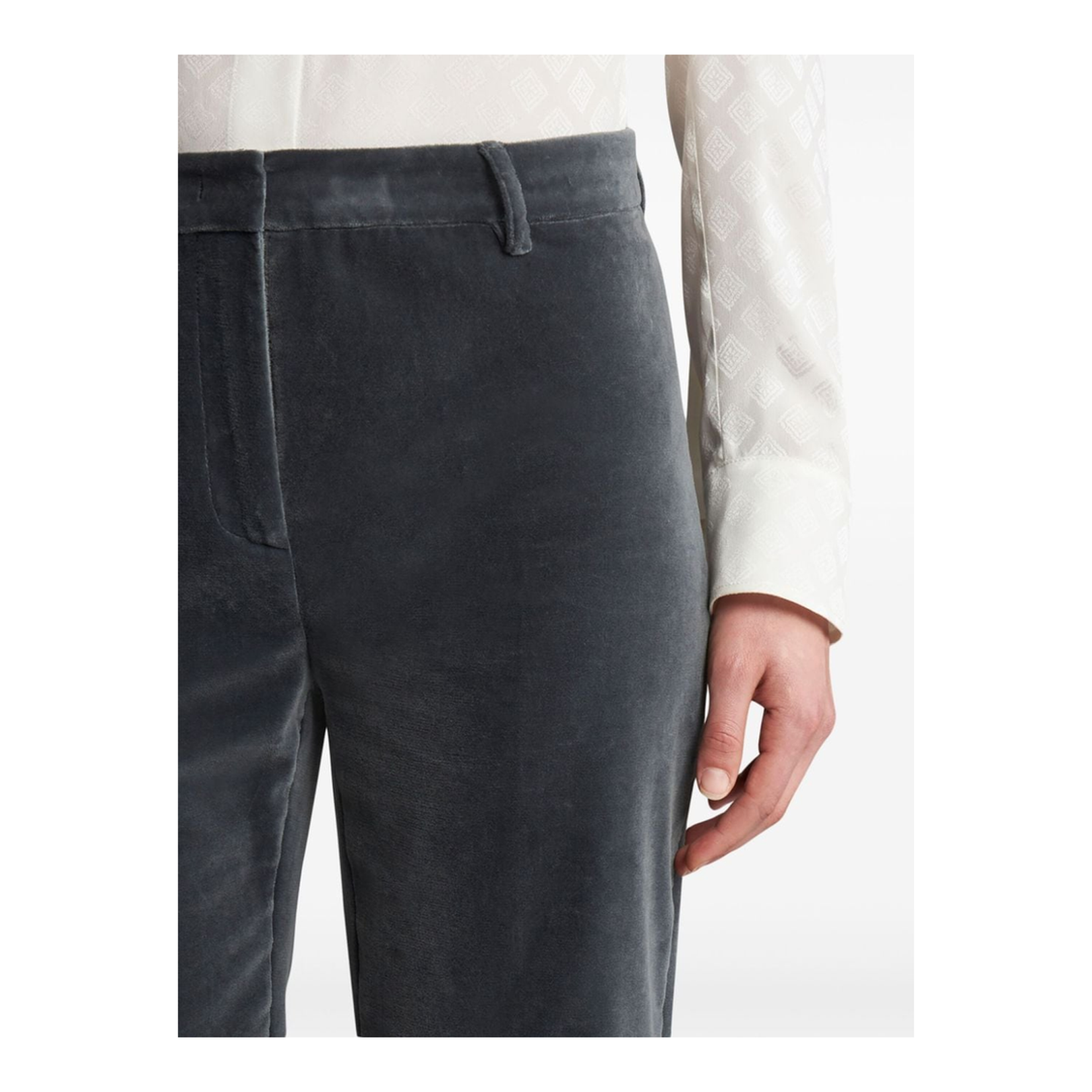 Velvet Flared Trousers