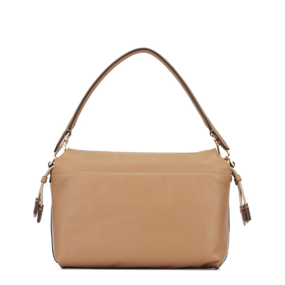 Mamma Baguette Medium Leather Shoulder Bag - Beige