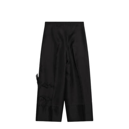 MAYFEYR - MKDT Studio - Atelier Pasa Black Trousers In Silk And Wool - 25-2-223-3905SIBLK