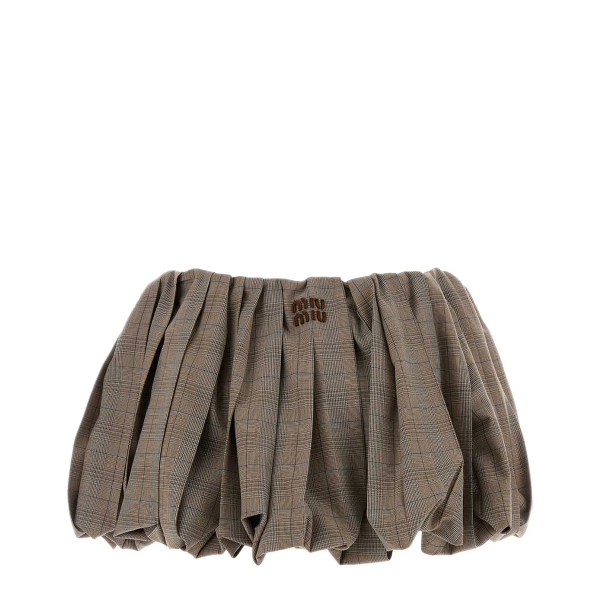 MAYFEYR - Miu Miu - Embroidered Wool Mini Skirt - MG2735SOOO1949F0005