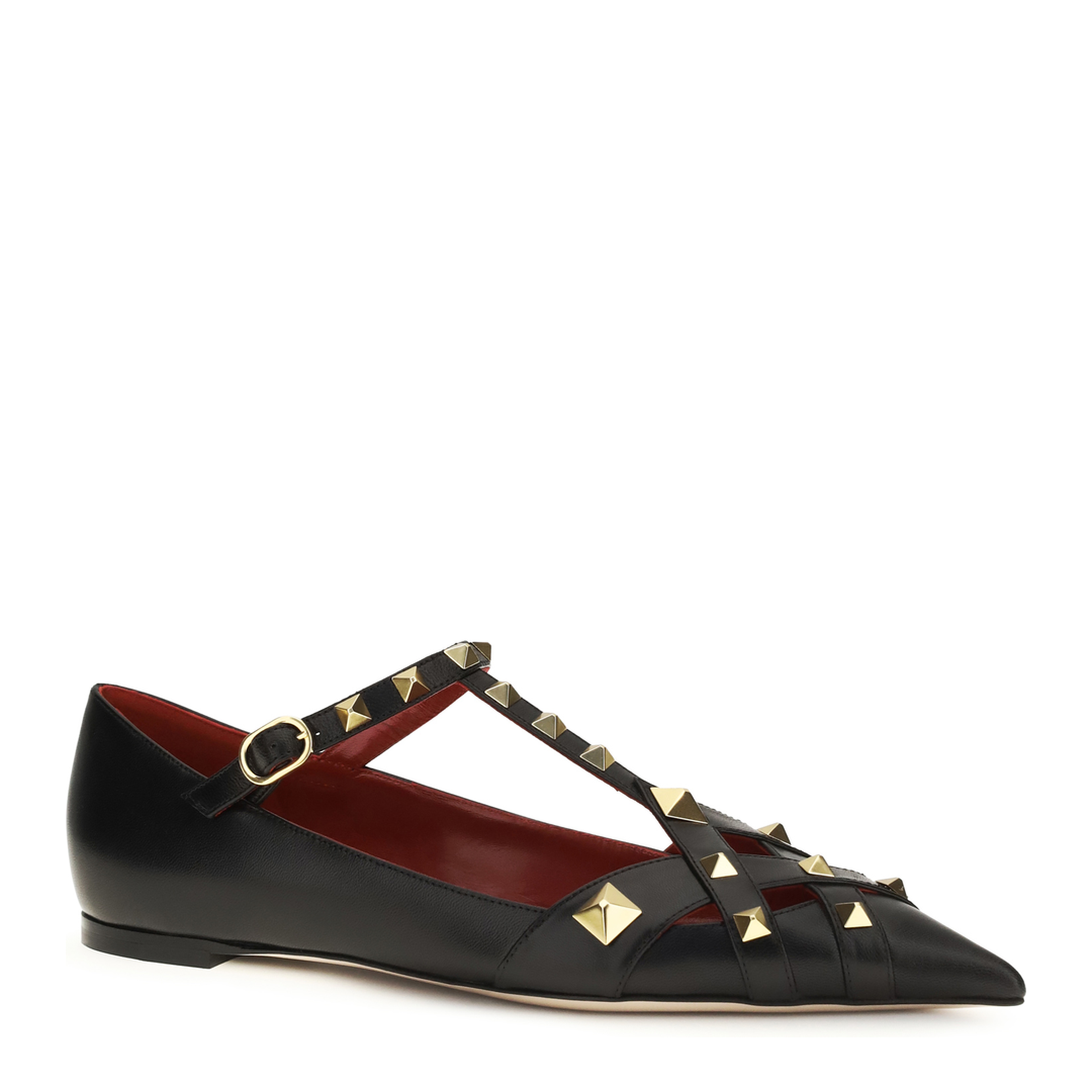 MAYFEYR - Valentino - Studdy Ballerinas In Kidskin - 9W2S0PQ9JYW0NO