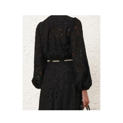 Rhiannon Cotton Shirt In Black