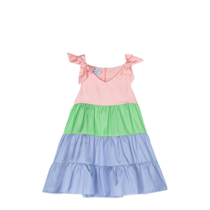 MAYFEYR - MIMISOL - Multicolor Satin Dress - MFAB552KTS0573MLT