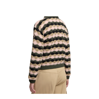 Multicolour Wool & Alpaca Blend Striped Jumper