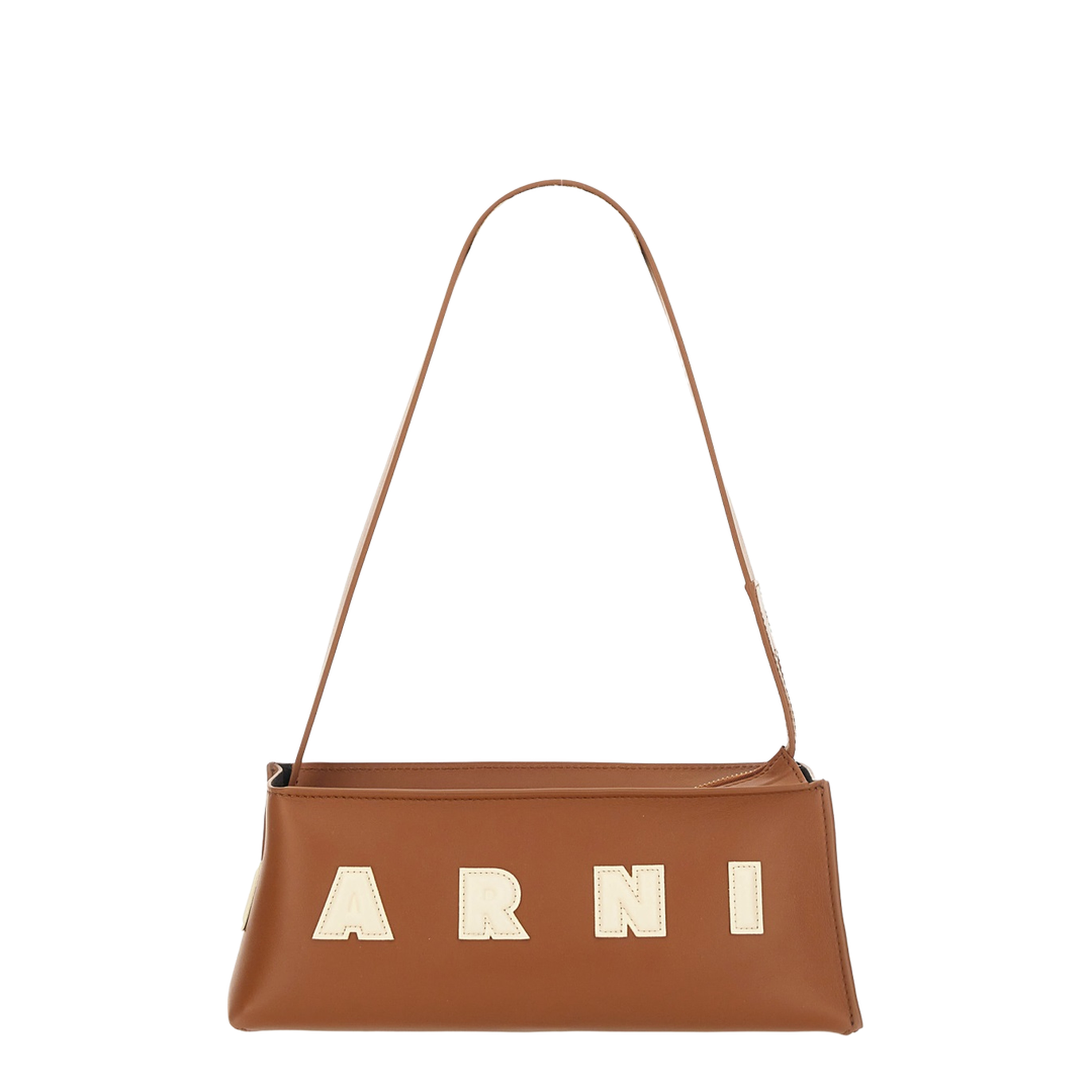 Museo Compact Baguette Bag Calfskin - Moca/Ivory