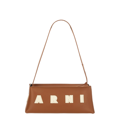 Museo Compact Baguette Bag Calfskin - Moca/Ivory