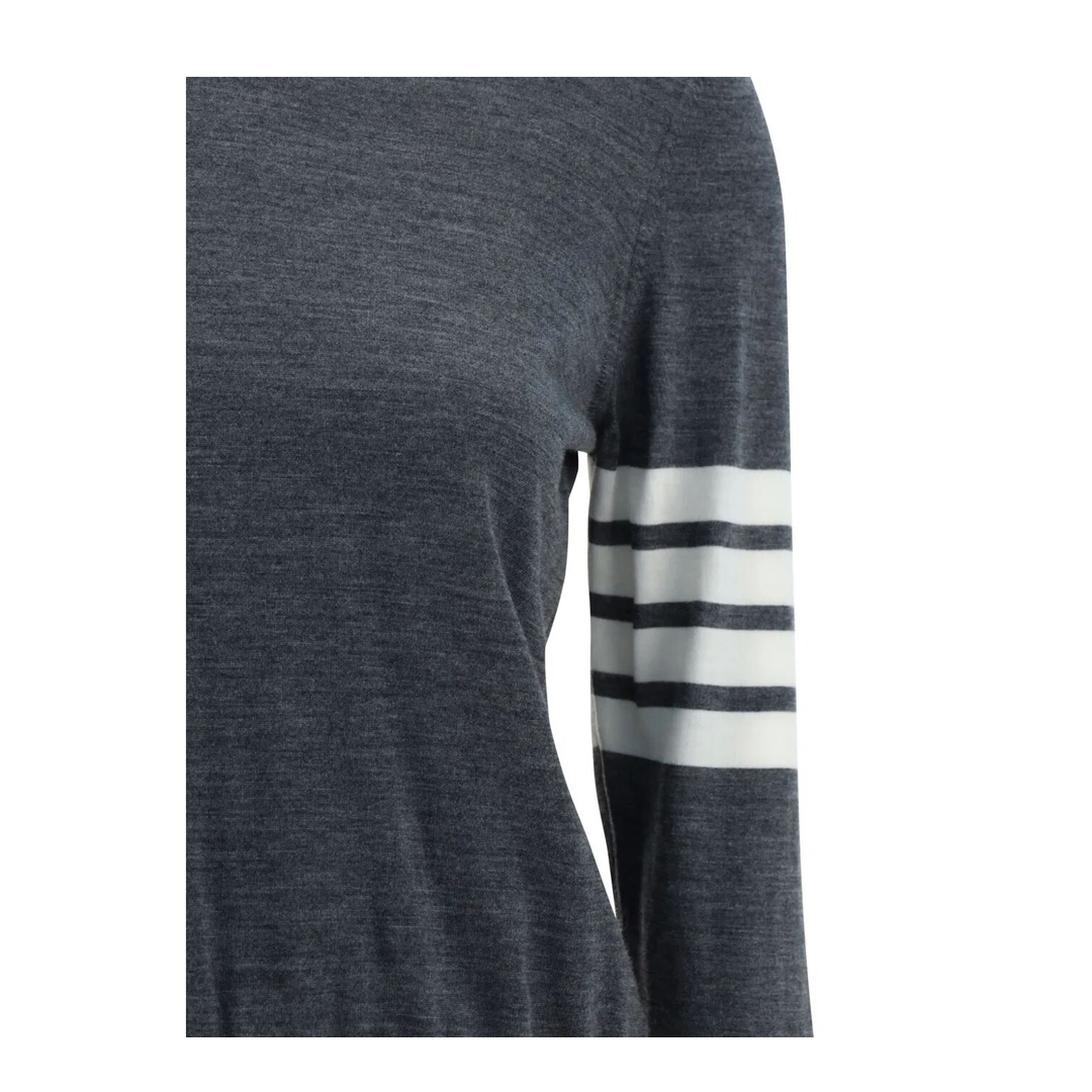 MAYFEYR - Thom Browne - Wool 4-Bar Relaxed Pullover - FKA280AY1014