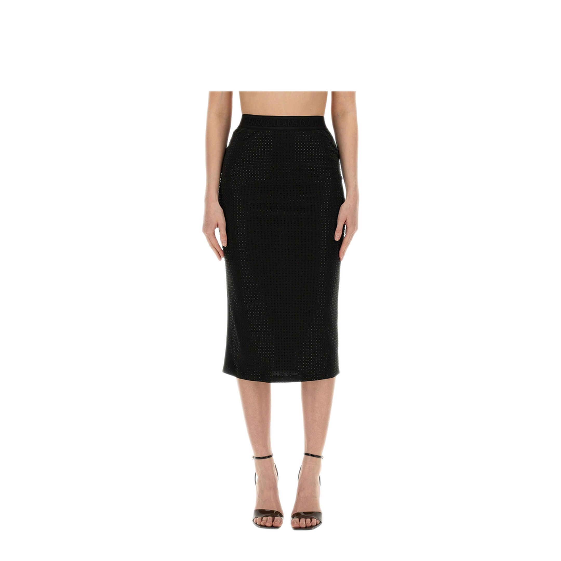 MAYFEYR - VERSACE JEANS COUTURE - Crystal Skirt - 76HAE8B6J0124899