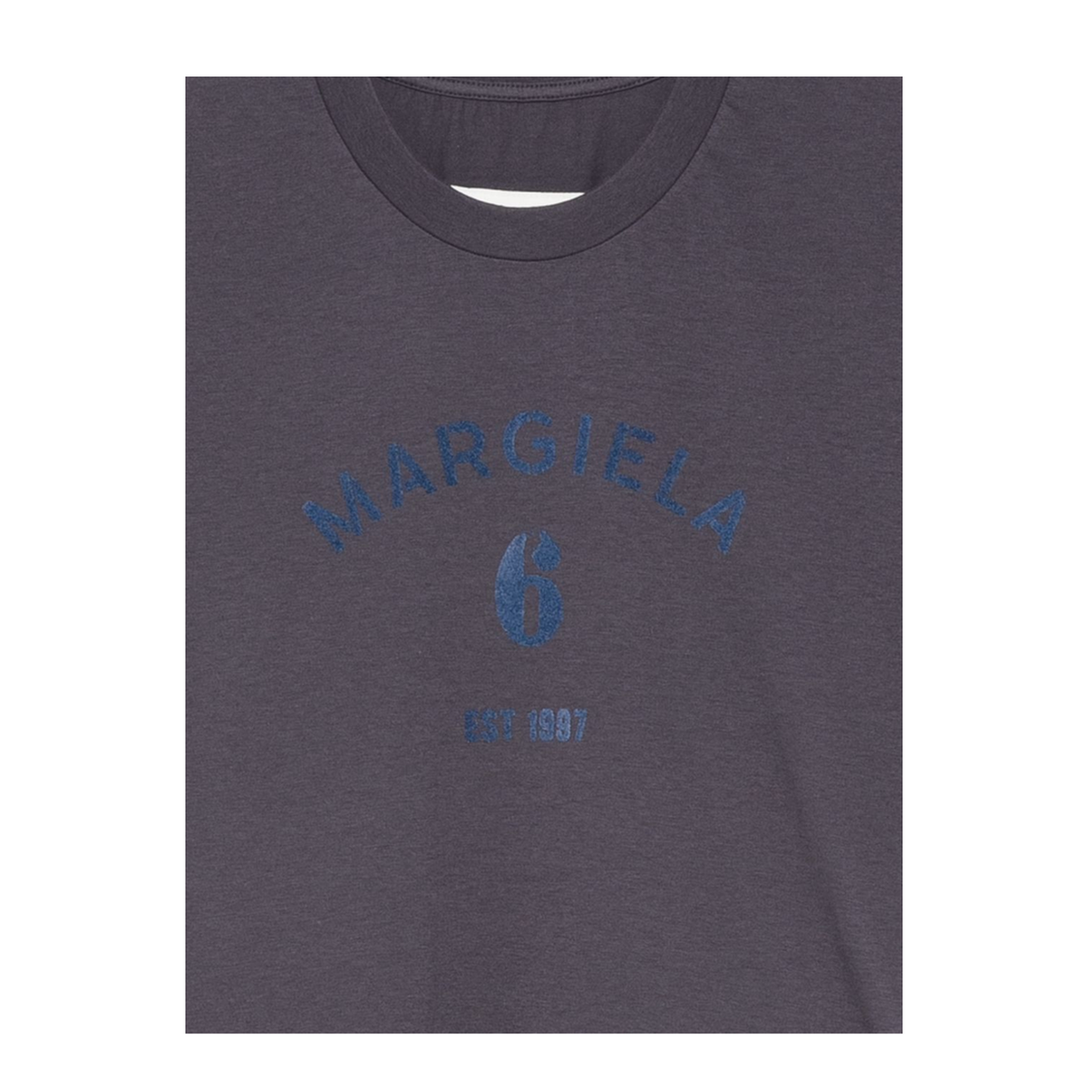 MAYFEYR - Mm6 Maison Margiela - Navy Blue Logo Cotton T Shirt - S62GD0225M20048524