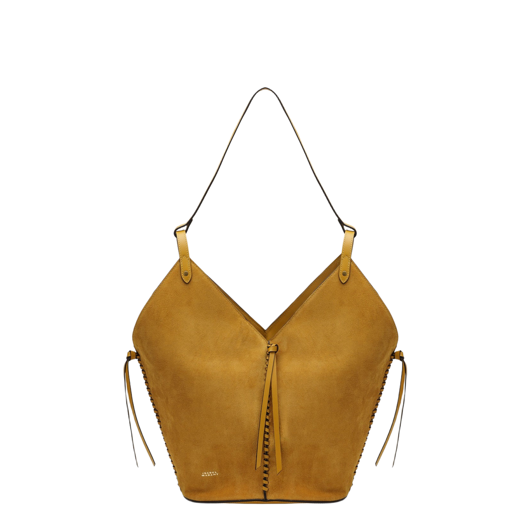 Tampa Bag in Saffron Suede Leather