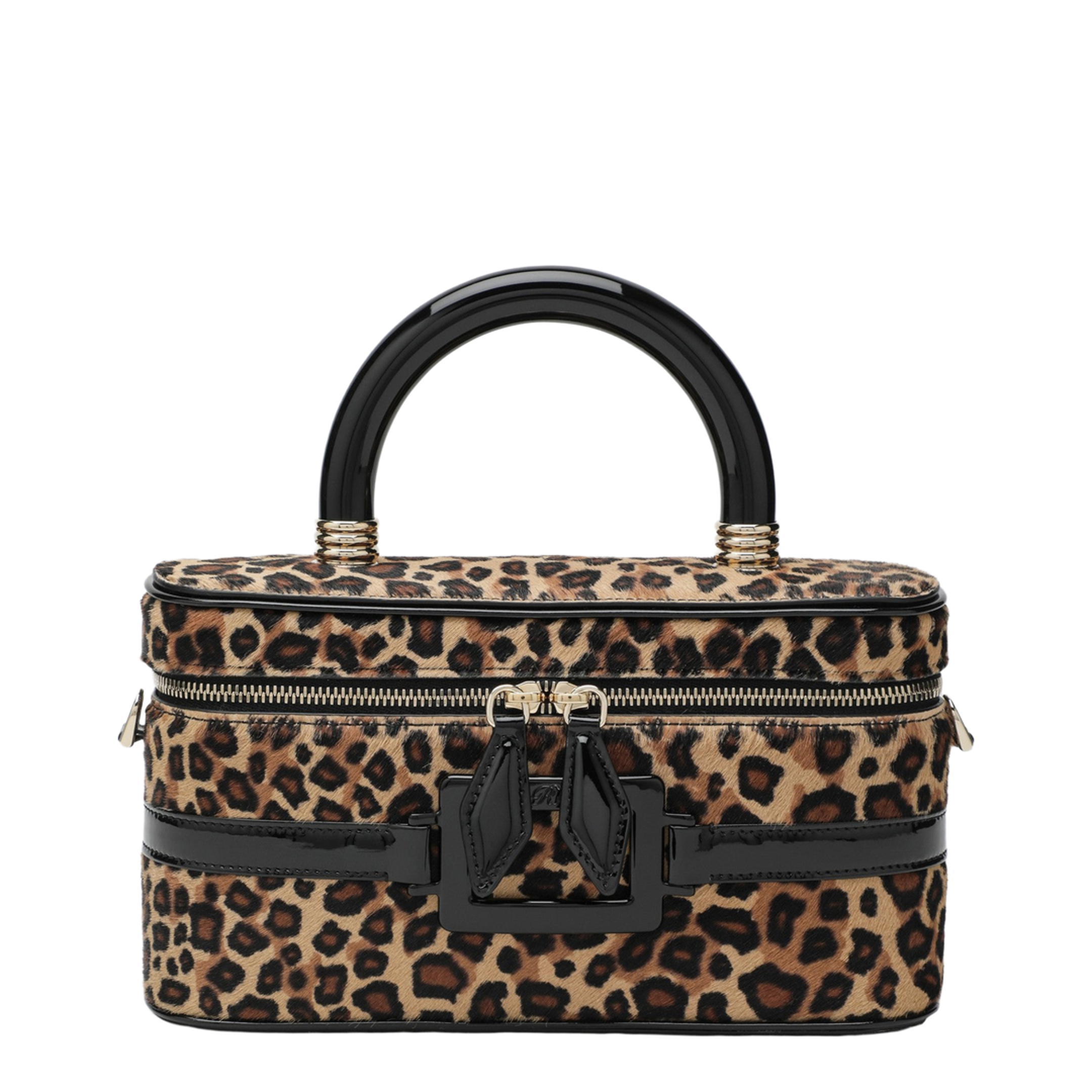 Belle Vivier Mini Haircalf Vanity Bag - Multicolor