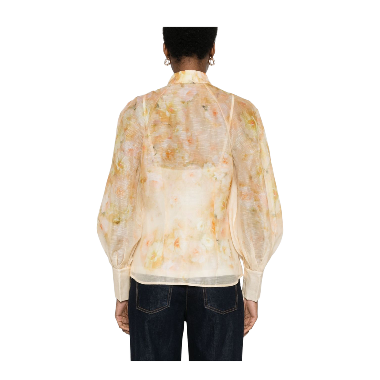 Crush Floral Shirt in Yellow