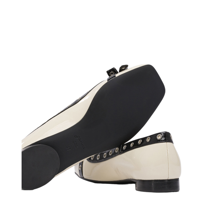 MAYFEYR - Ganni - Eyelet Bow Ballet Flats - S2929135
