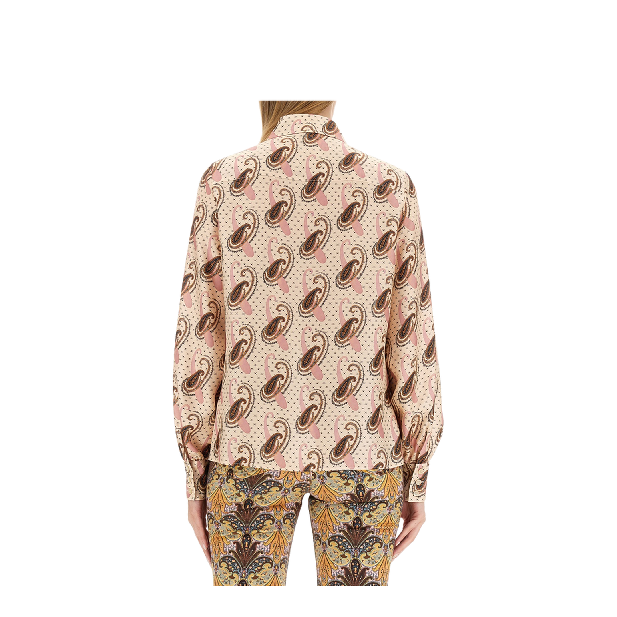 Silk Shirt With Paisley Pattern