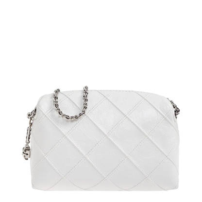 Fleming Soft Crossbody Bag Napa Leather - Vanilla Soft Serve