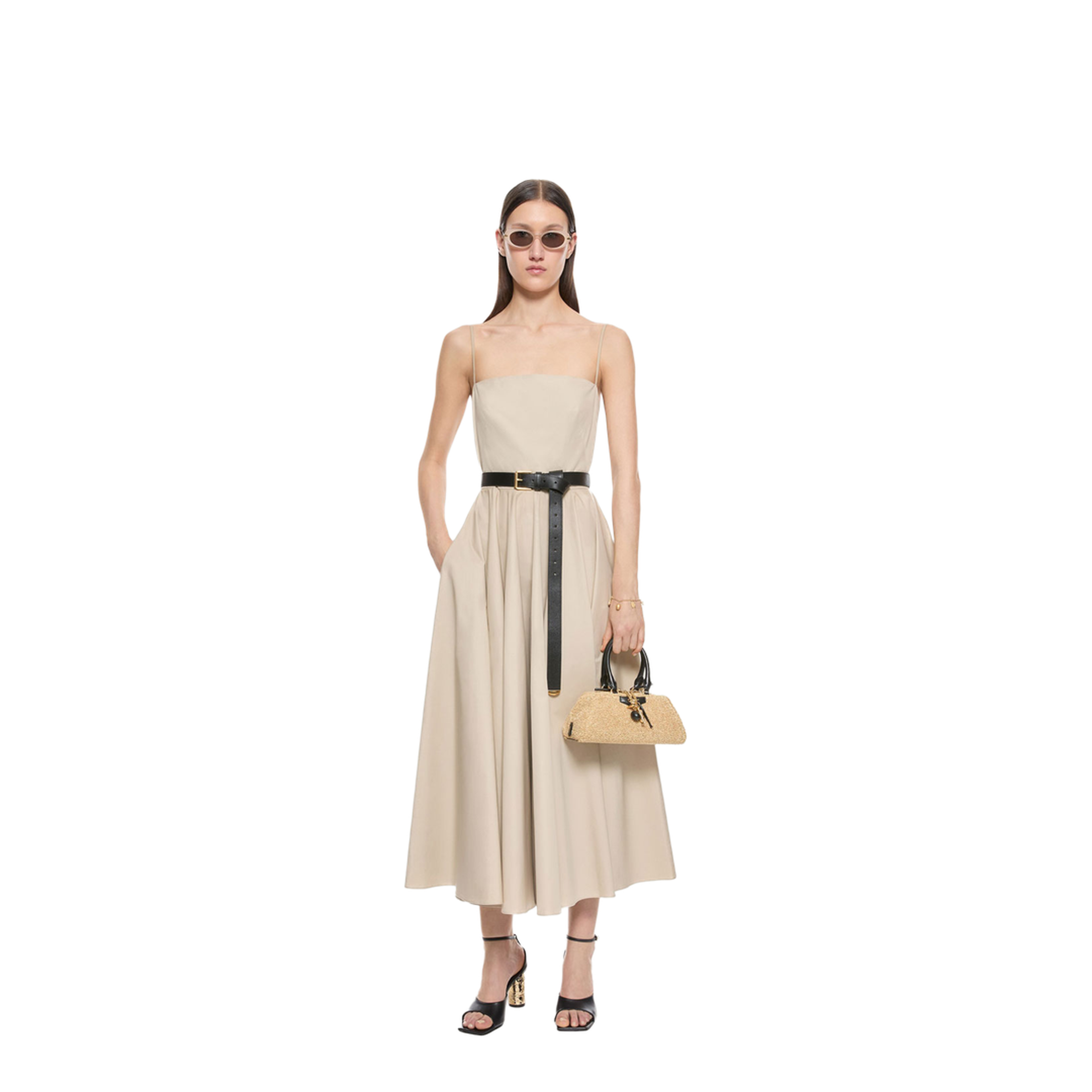 MAYFEYR - Givenchy - Sliced Long Dress In Poplin - BW22VQ1642