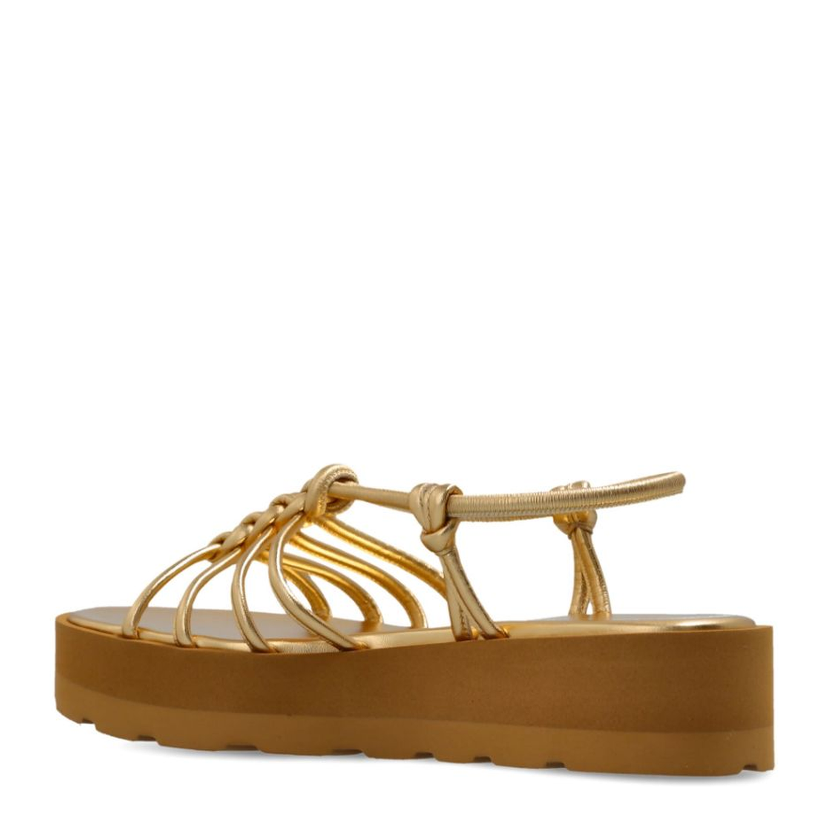 Hebe Leather Sandals Golden
