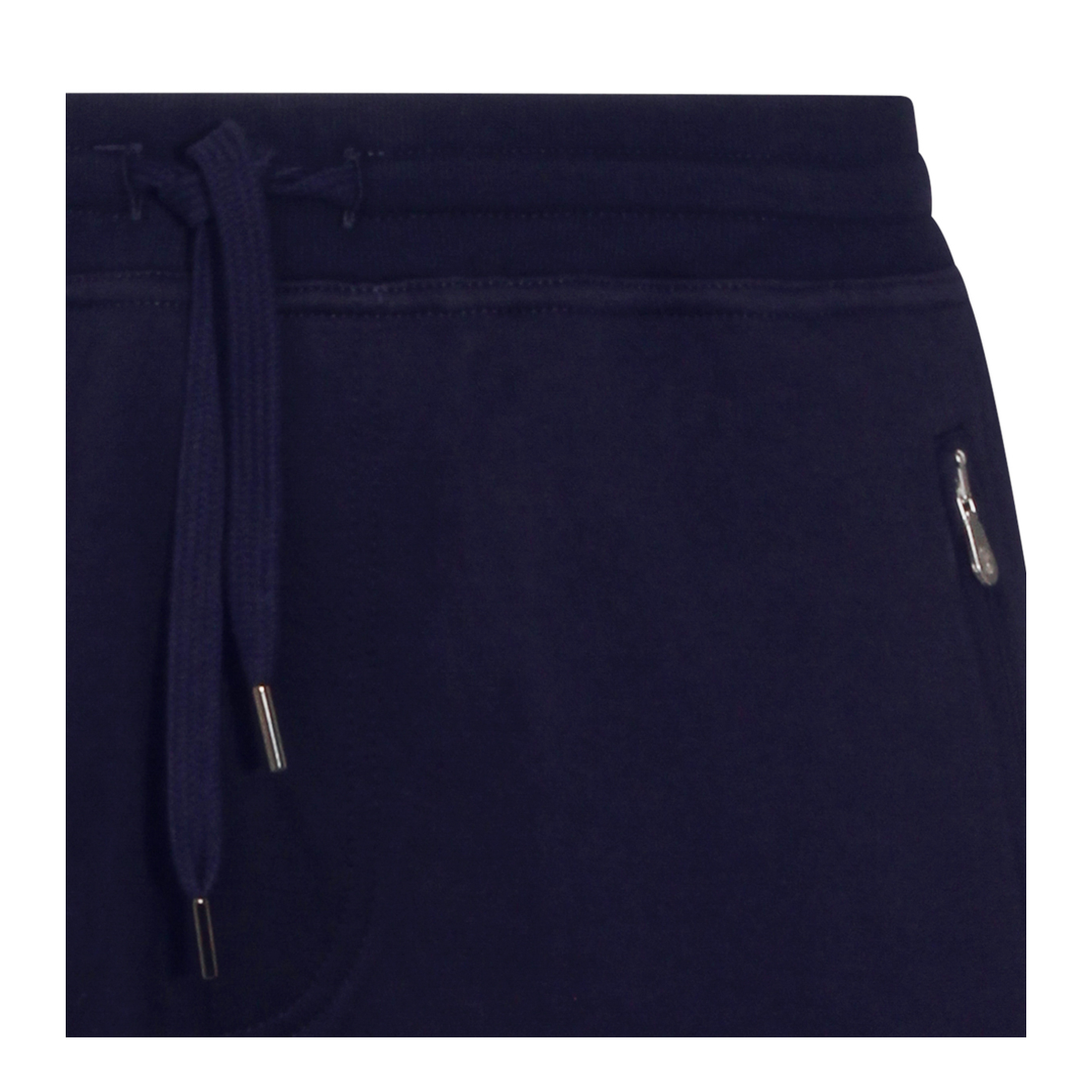 Techno Cotton Fleece Bermuda Shorts Navy Blue
