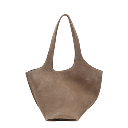 MAYFEYR - The Attico - Tobacco-Coloured Suede Medium Bag - 260WAH00062LBT007A039